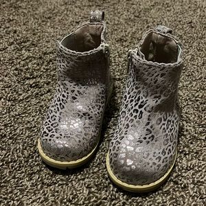Gently used money feet leopard print boots